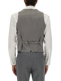 Boss Men's Slim Fit Vest Grey