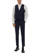 HUGO BOSS Men's Slim Fit Vest Blue, view 2