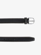 Toteme Women's Slim Grained Leather Belt Black, view 3