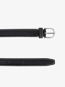 Toteme Women's Slim Grained Leather Belt Black