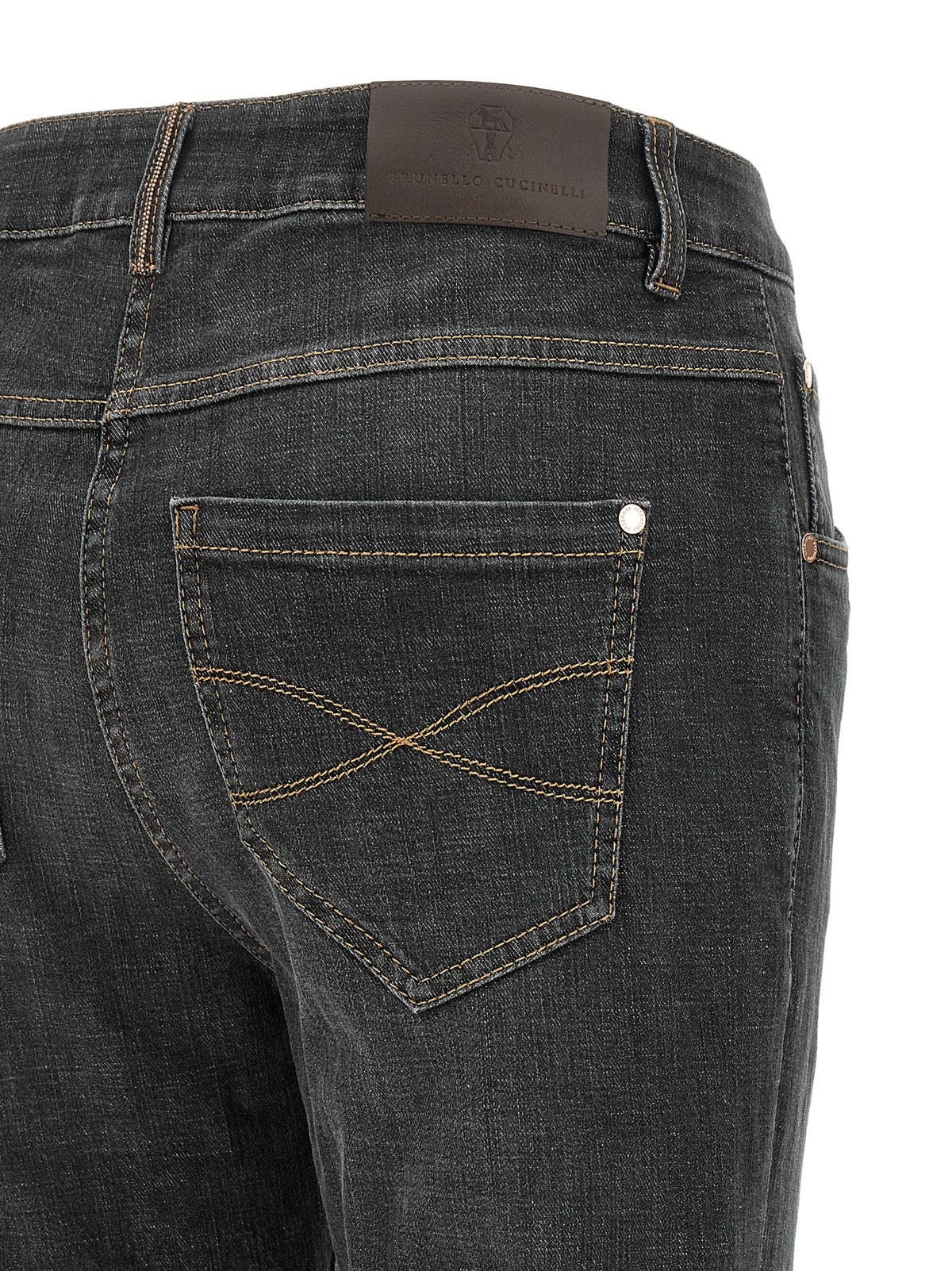 Brunello Cucinelli Slim Jeans Grey, view 4