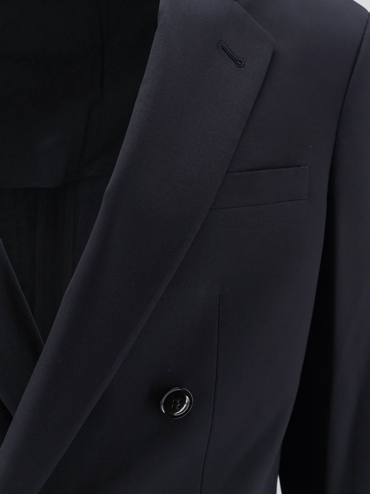 Giorgio Armani Men's Slim Lightweight Virgin Wool Suit Black, view 3
