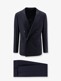 Giorgio Armani Men's Slim Lightweight Virgin Wool Suit Black