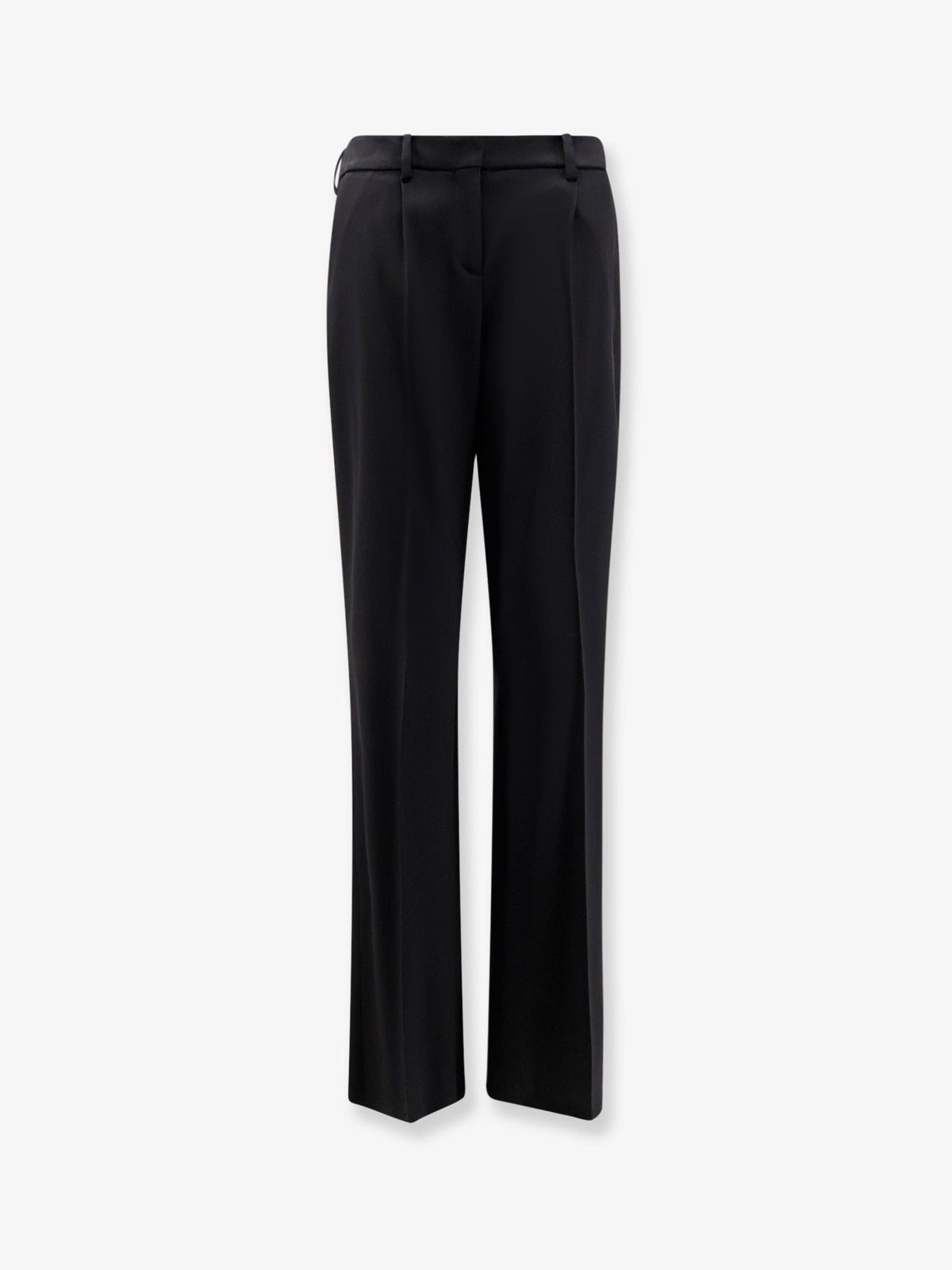Balenciaga Women's Slim Tailored Wool Trousers Black