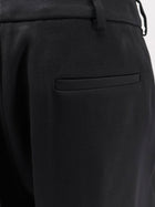 Balenciaga Women's Slim Tailored Wool Trousers Black, view 3