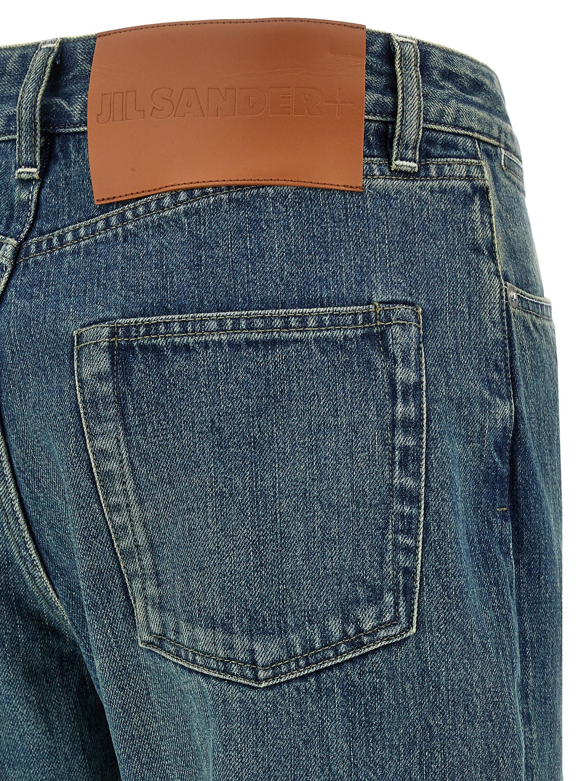 Jil Sander Slim Twist Jeans Blue, view 4