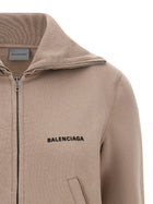 Balenciaga Slim Zip Sweatshirt Blue