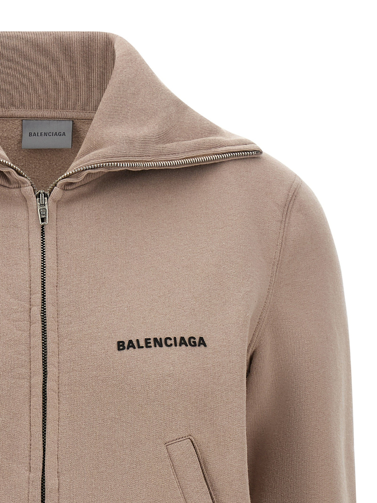 Balenciaga Slim Zip Sweatshirt Blue