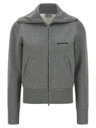 Balenciaga Slim Zip Sweatshirt Grey