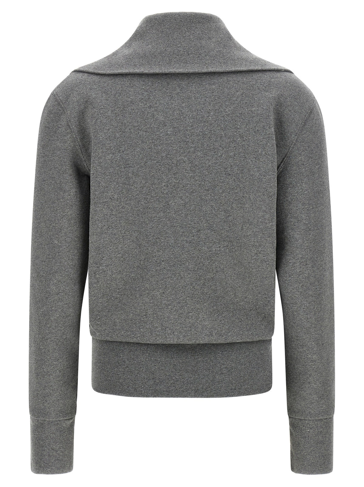 Balenciaga Slim Zip Sweatshirt Grey