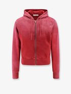 Entire Studios Unisex Slim Zip up Cotton Hoodie Red