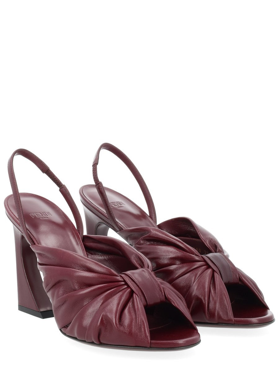 Fendi Women's Slingback Arco Red