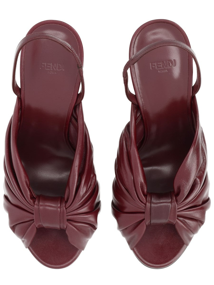 Fendi Women's Slingback Arco Red