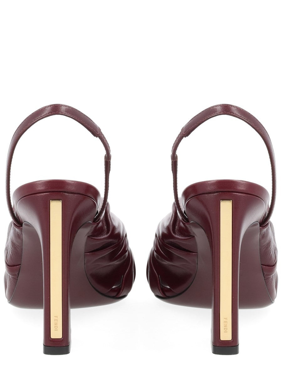 Fendi Women's Slingback Arco Red
