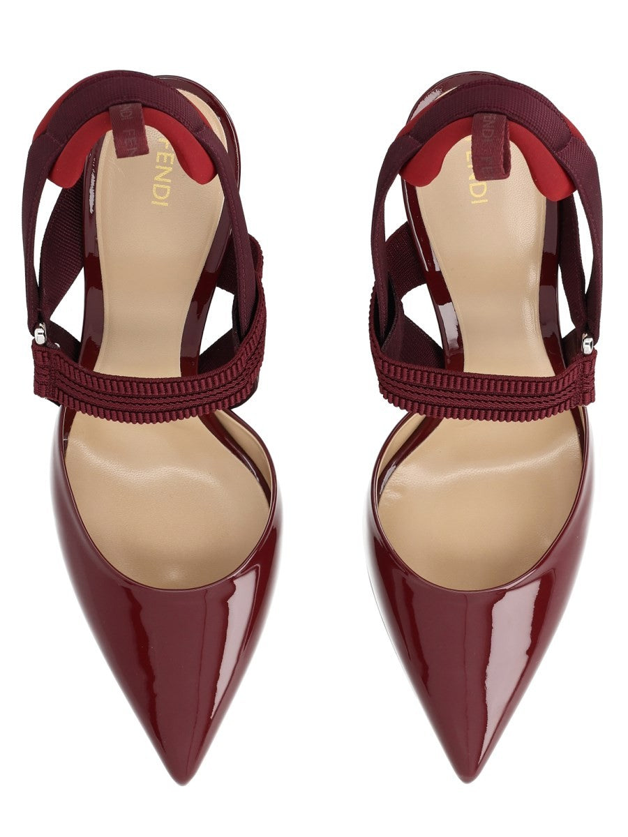 Fendi Women's Slingback Colibrì Red