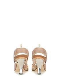 Fendi Women's Slingback Hummingbird Lite Beige