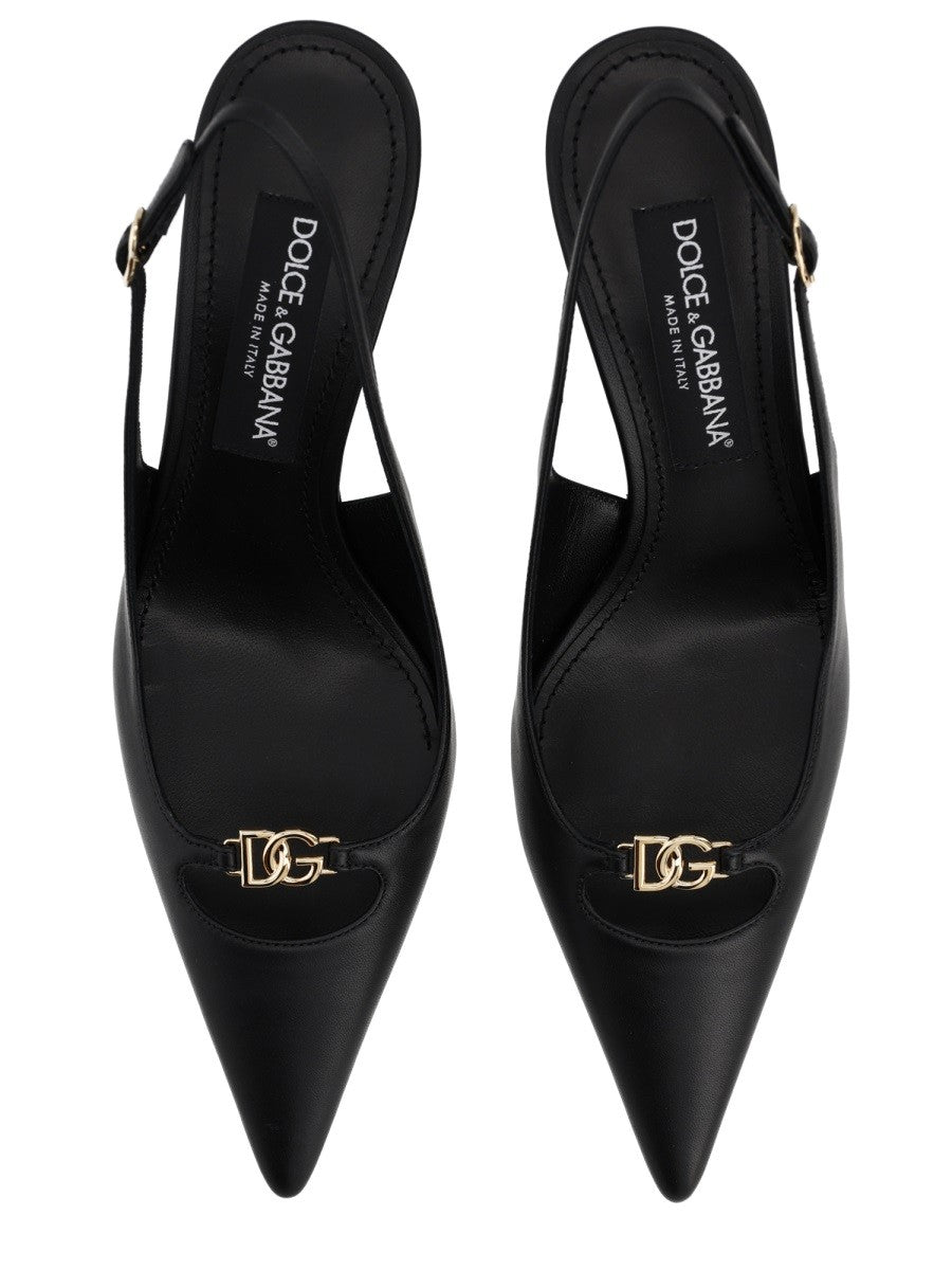 Dolce &amp; Gabbana Women's Slingback Lollo Black