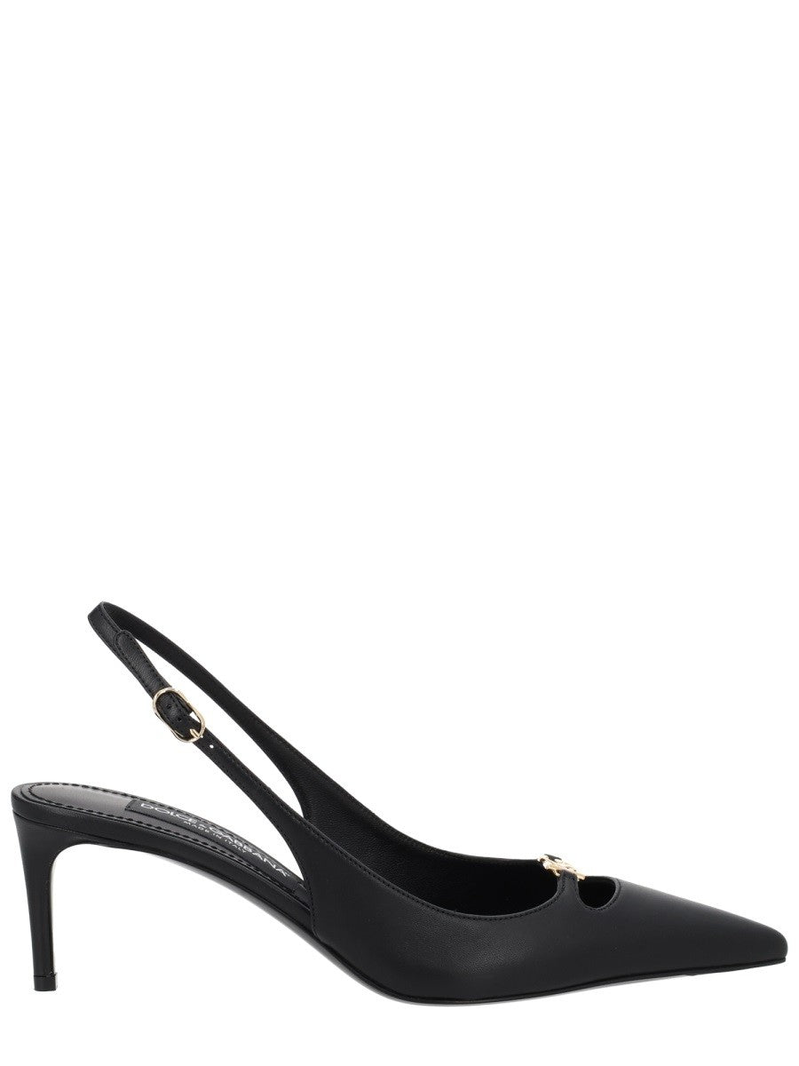Dolce &amp; Gabbana Women's Slingback Lollo Black