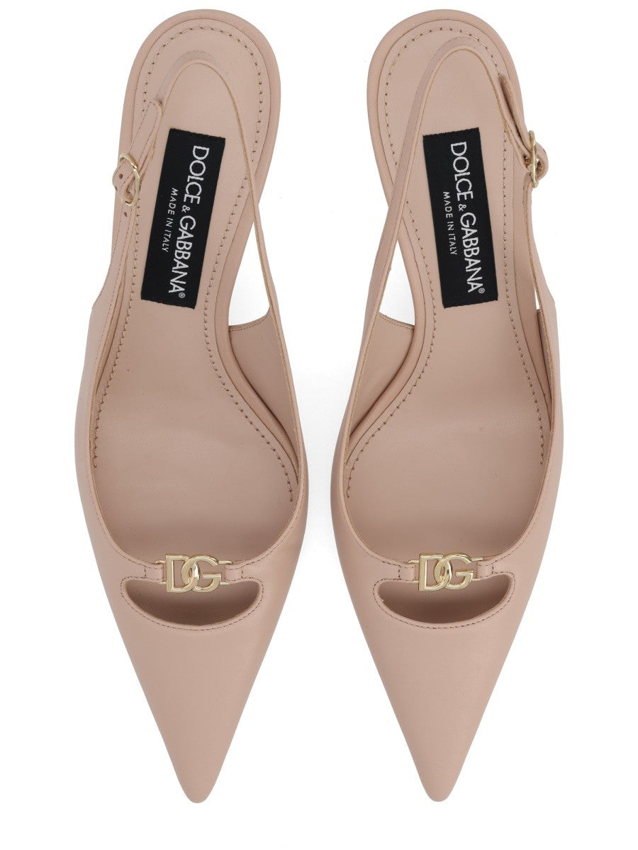 Dolce &amp; Gabbana Women's Slingback Lollo Beige