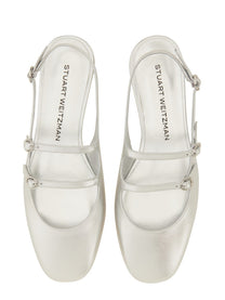 Stuart Weitzman Women's Slingback Pumps Benni Silver