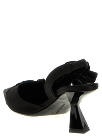 Nensi Dojaka Slingback Ruffles Black