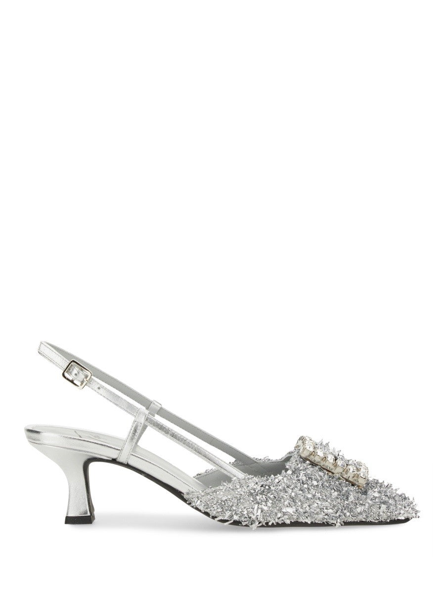 Roberto Festa Women's Slingback Stefy Silver Roberto Festa