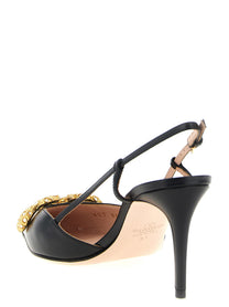 Valentino Slingback Valentino Garavani Vlogo Signature Black