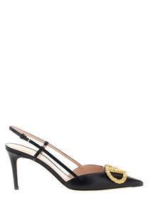 Valentino Slingback Valentino Garavani Vlogo Signature Black