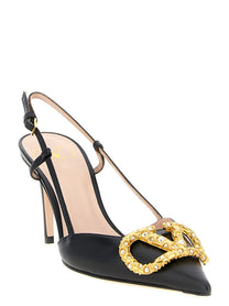 Valentino Slingback Valentino Garavani Vlogo Signature Black
