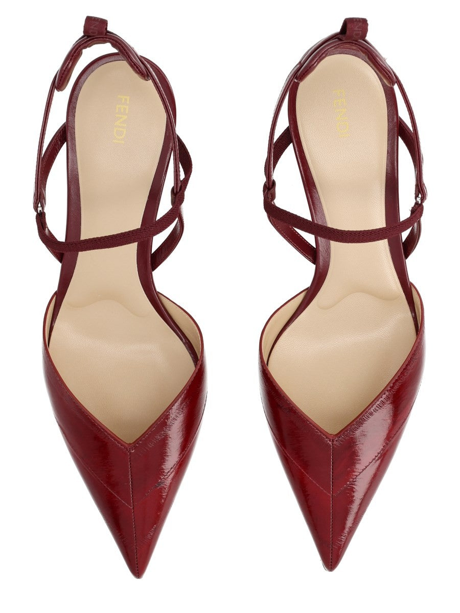 Fendi Women's Slingback Very Colibrì Red