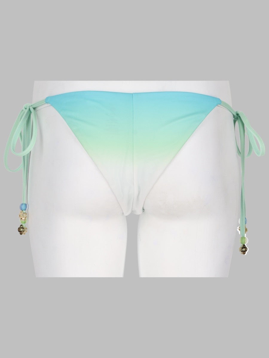 Casablanca Women's Slip Bikini Gradient Con Perline Blue