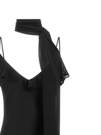 ROTATE Birger Christensen Slip Dress Black
