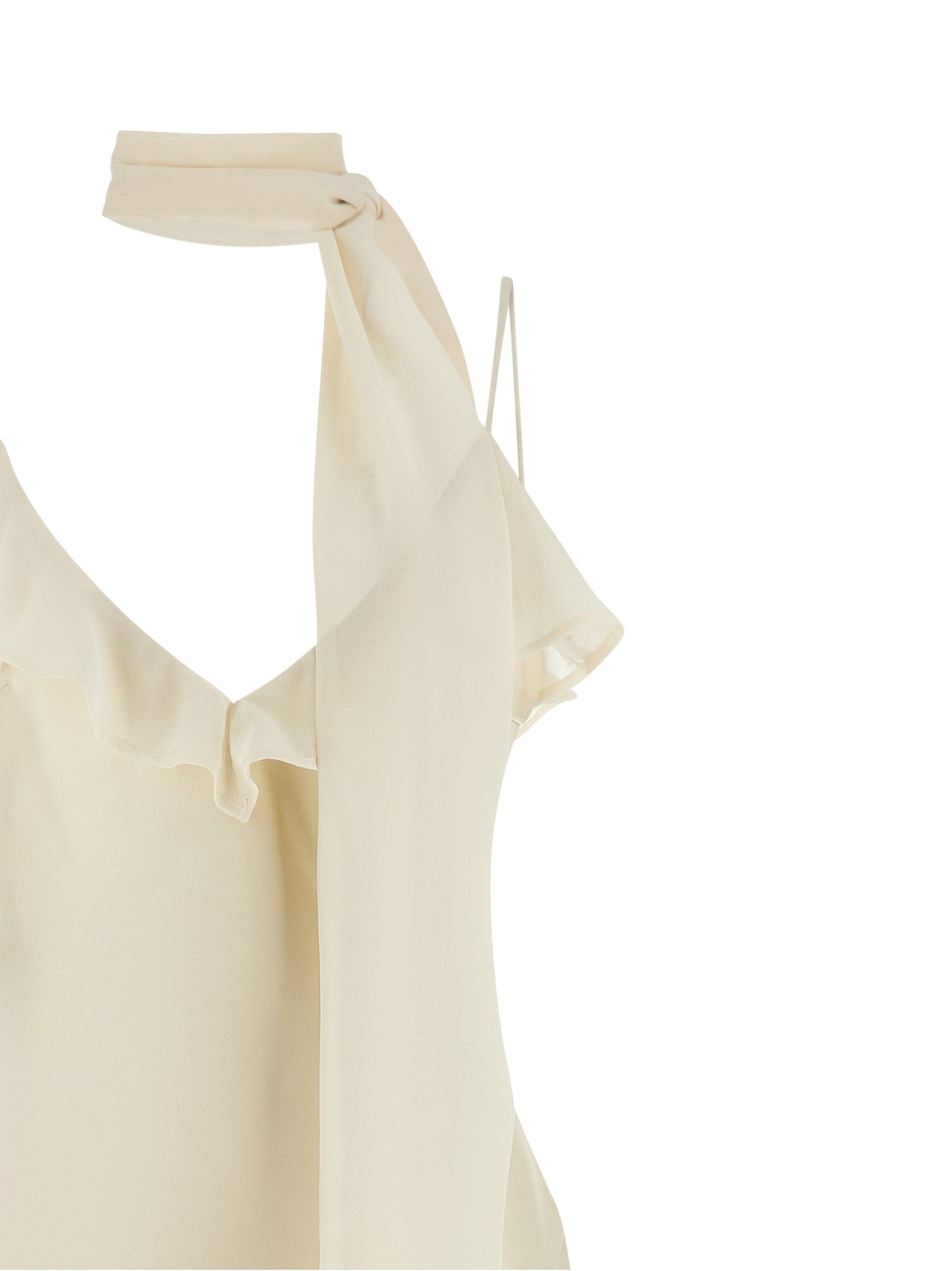 ROTATE Birger Christensen Slip Dress White