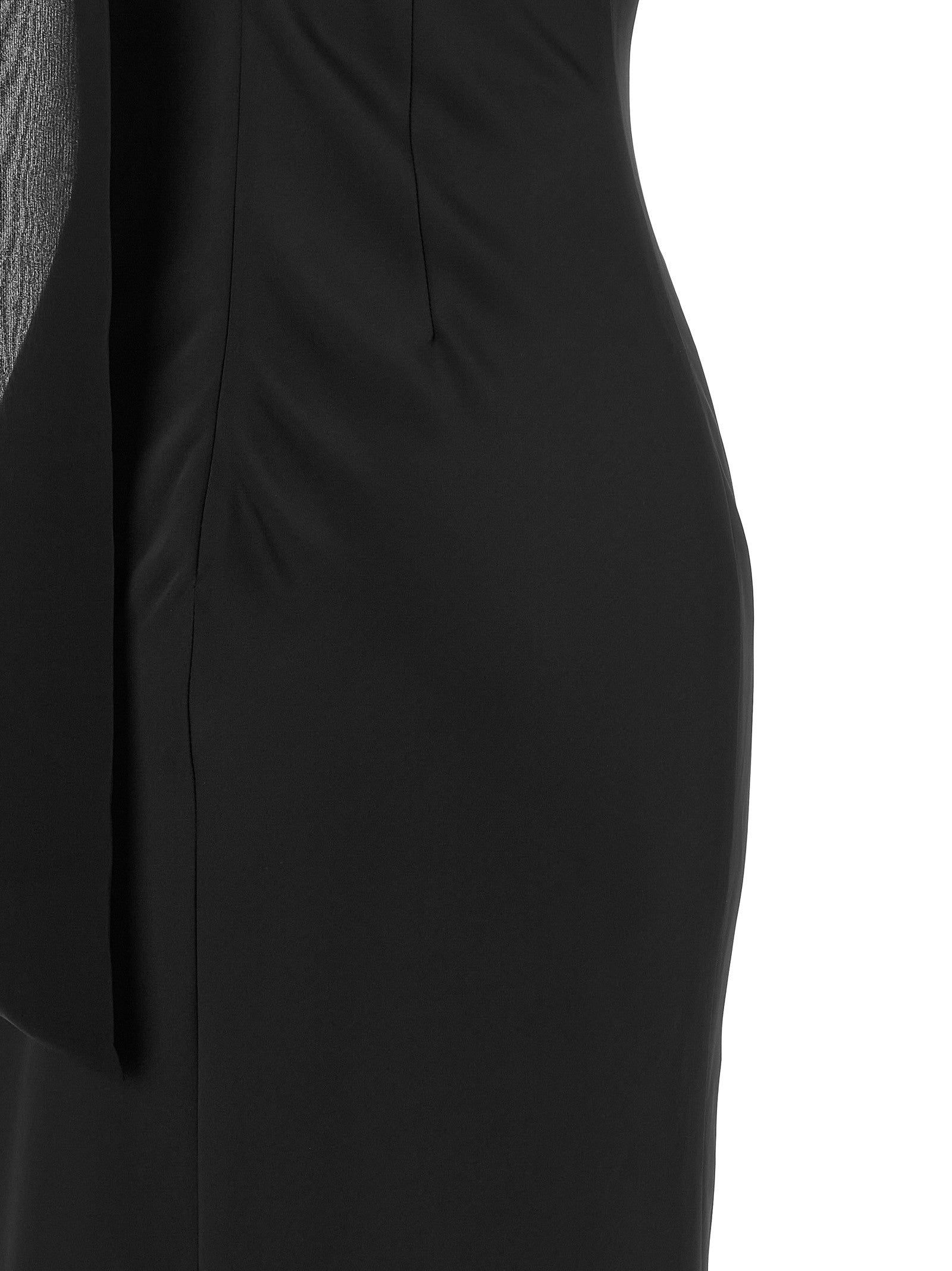 ROTATE Birger Christensen Slip Dress Black