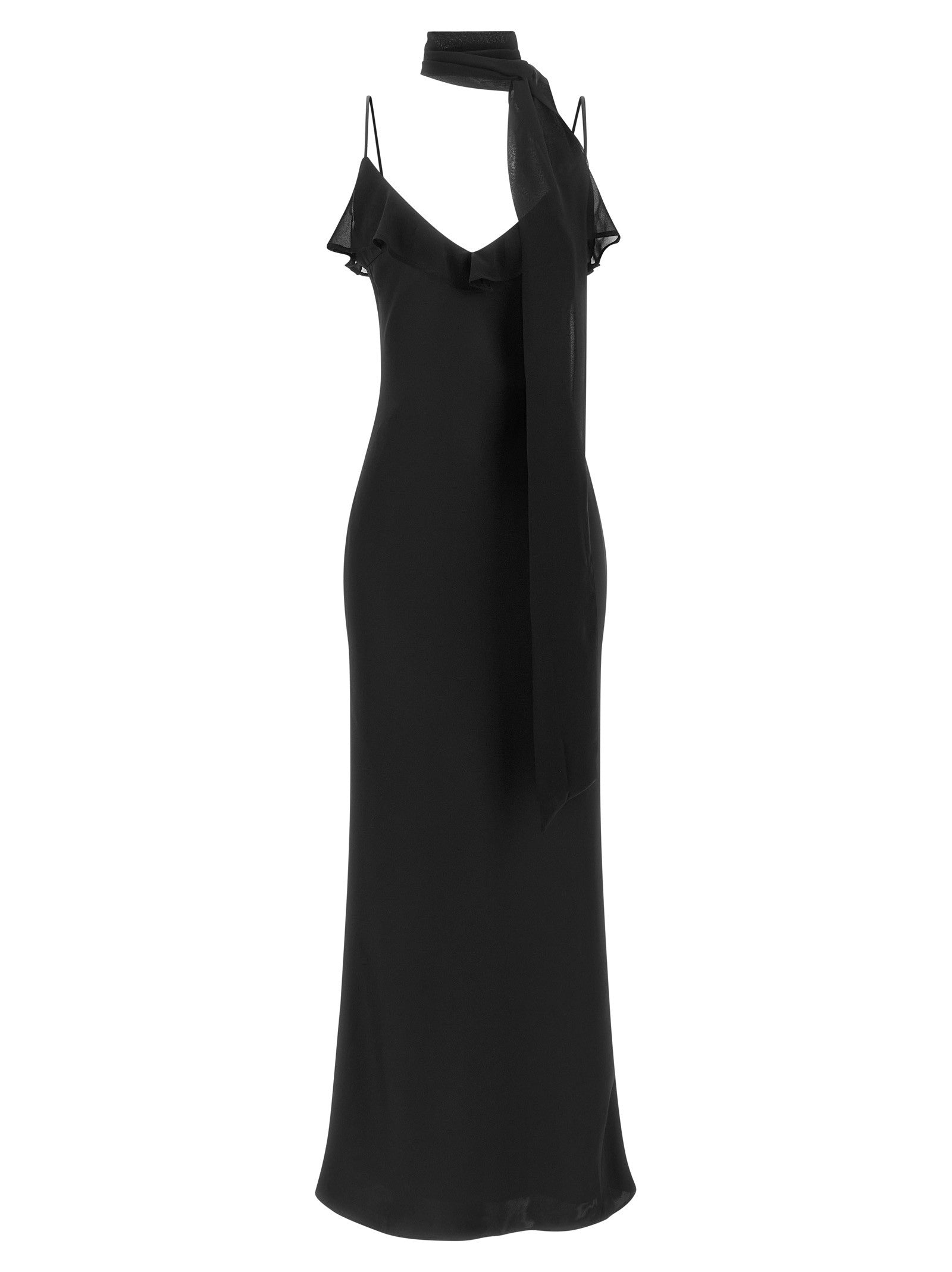 ROTATE Birger Christensen Slip Dress Black