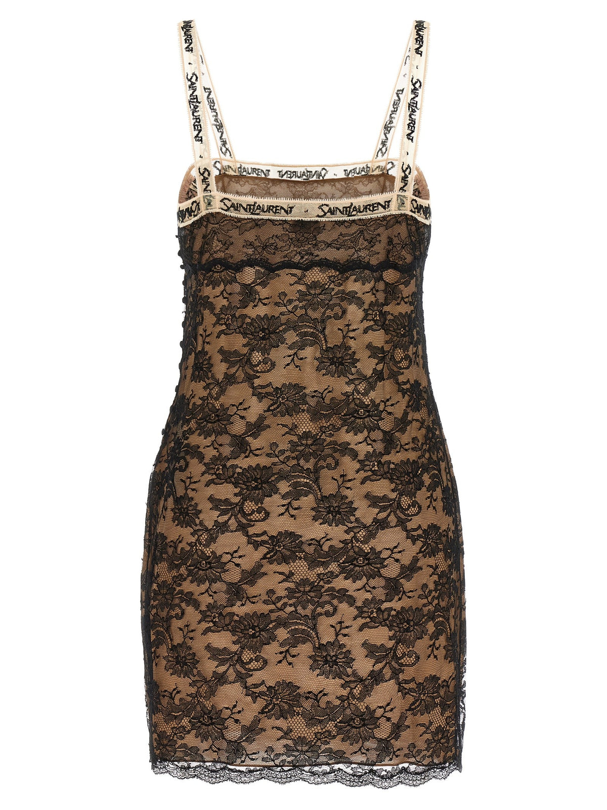 Saint Laurent Slip Dress Black