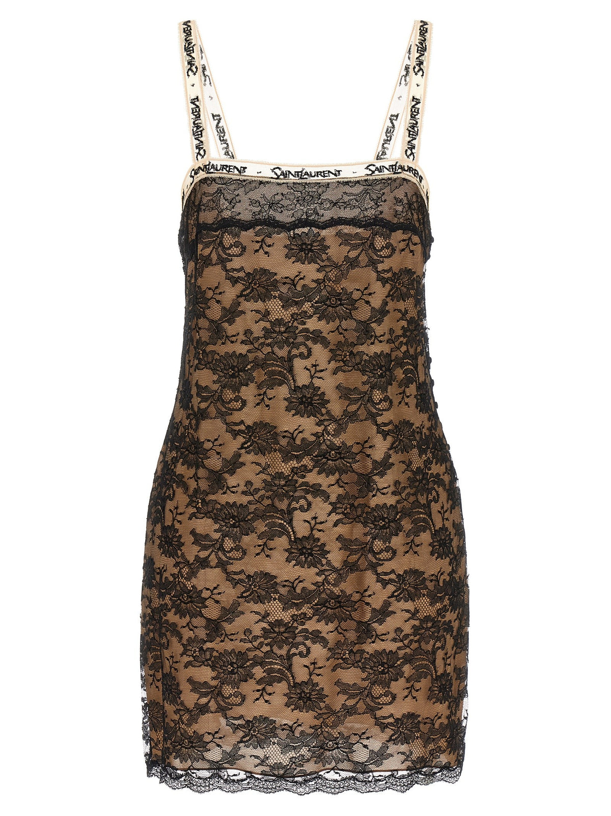 Saint Laurent Slip Dress Black