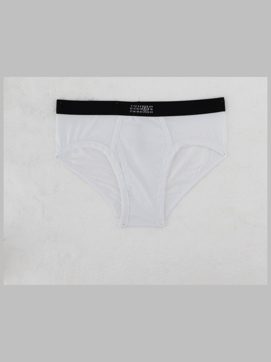 MM6 Maison Margiela Men's Slip in Cotone White