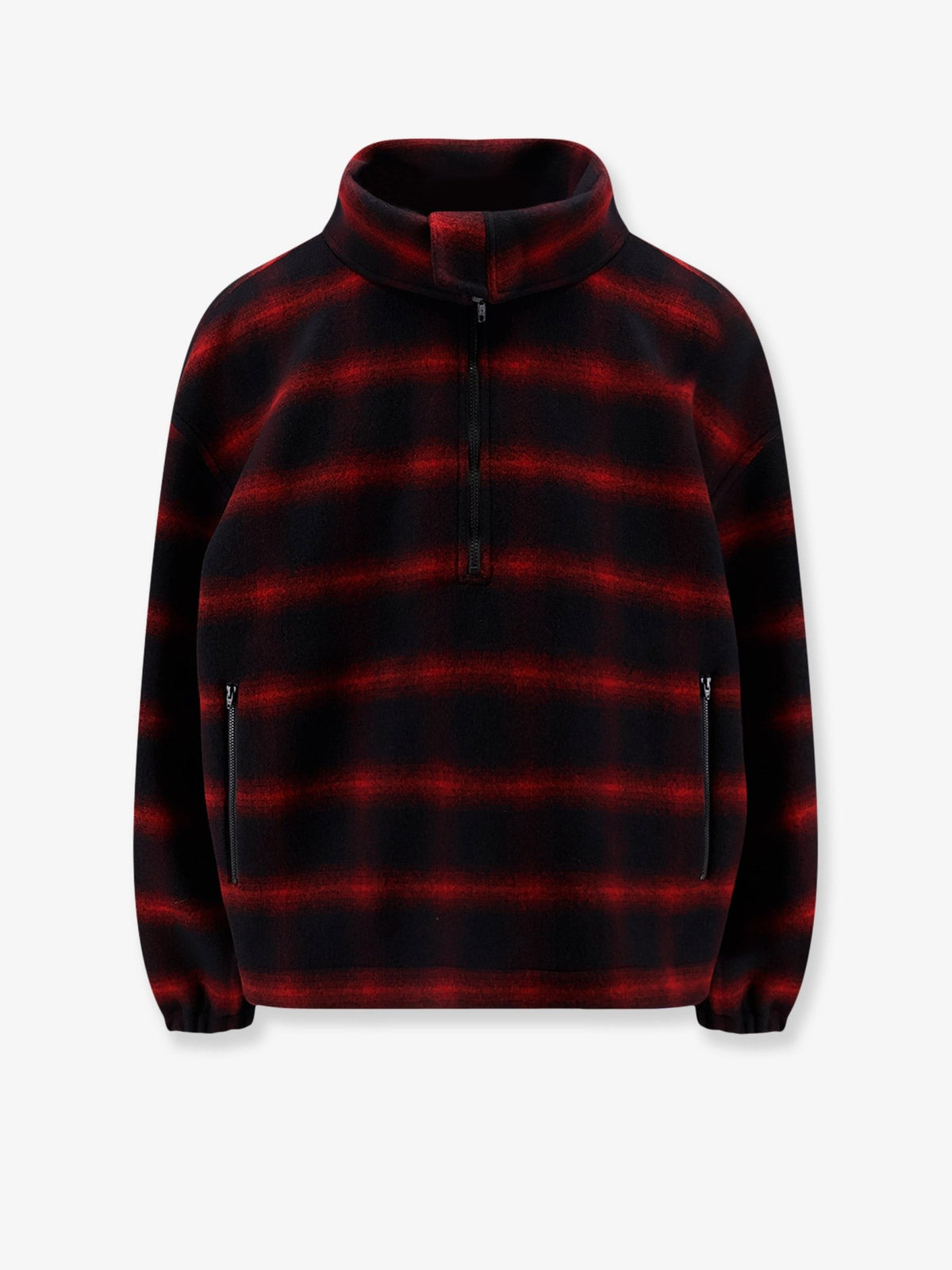 Balenciaga Men's Slip on Madras Wool Jacket Black