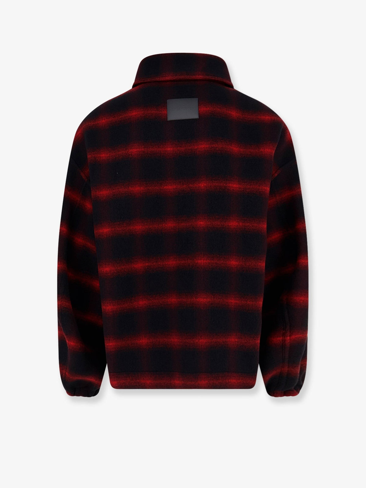 Balenciaga Men's Slip on Madras Wool Jacket Black