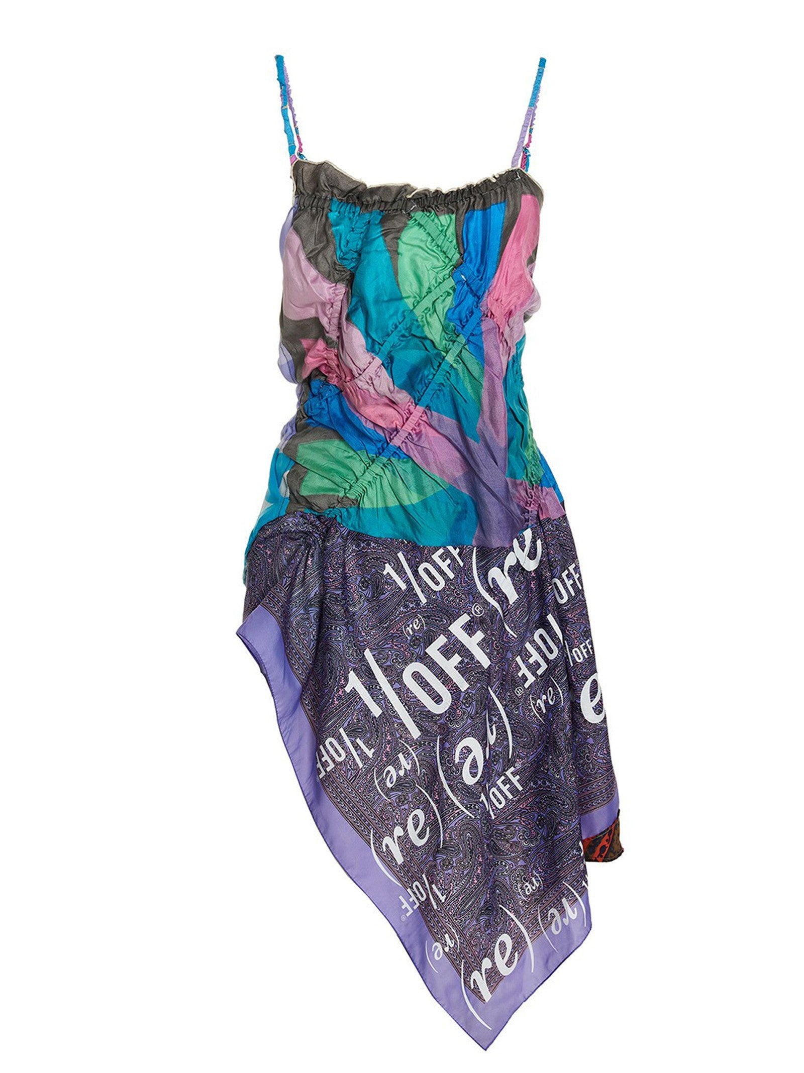 1/Off Slip Scarf Dress Gold