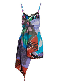 1/Off Slip Scarf Dress Gold