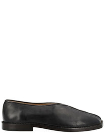 Lemaire Men's Slipper Flat Piped Black
