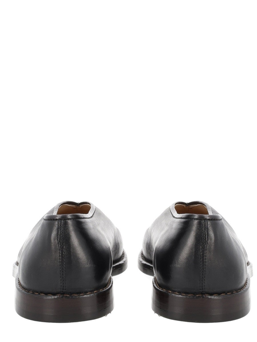 Lemaire Men's Slipper Flat Piped Black