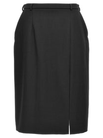 Dolce &amp; Gabbana Slit Skirt Black