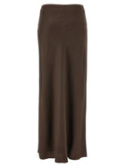 Brunello Cucinelli Slit Skirt Brown, view 2