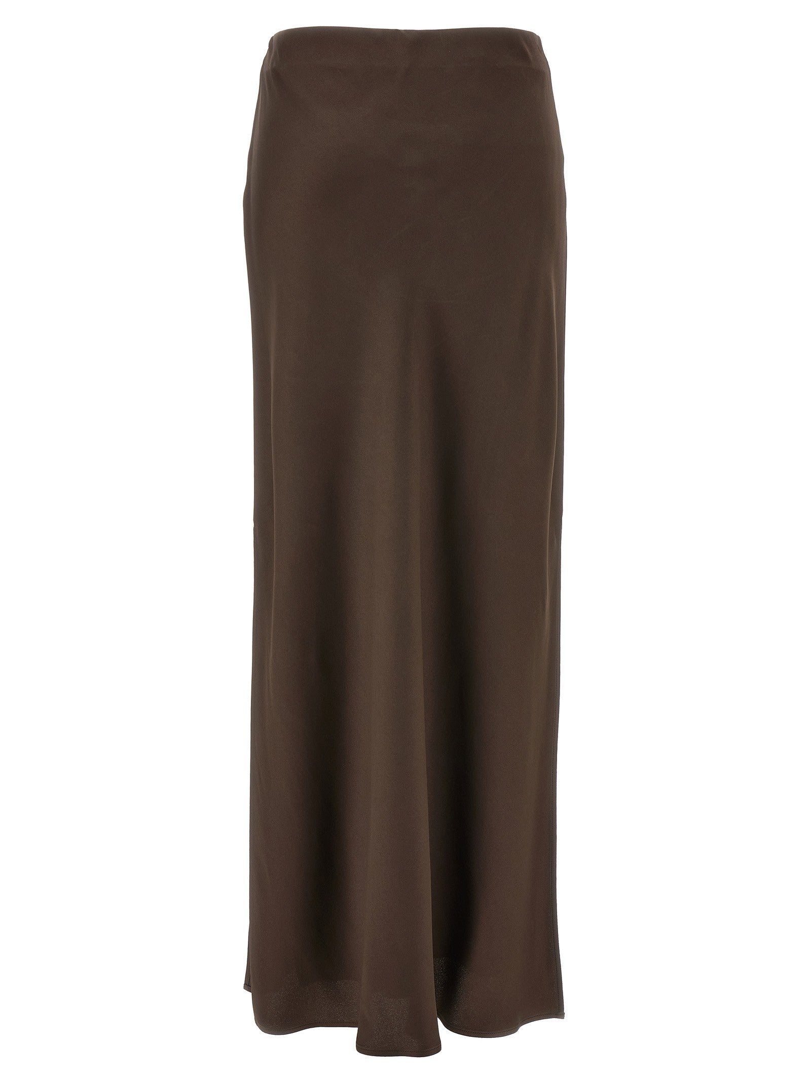 Brunello Cucinelli Slit Skirt Brown