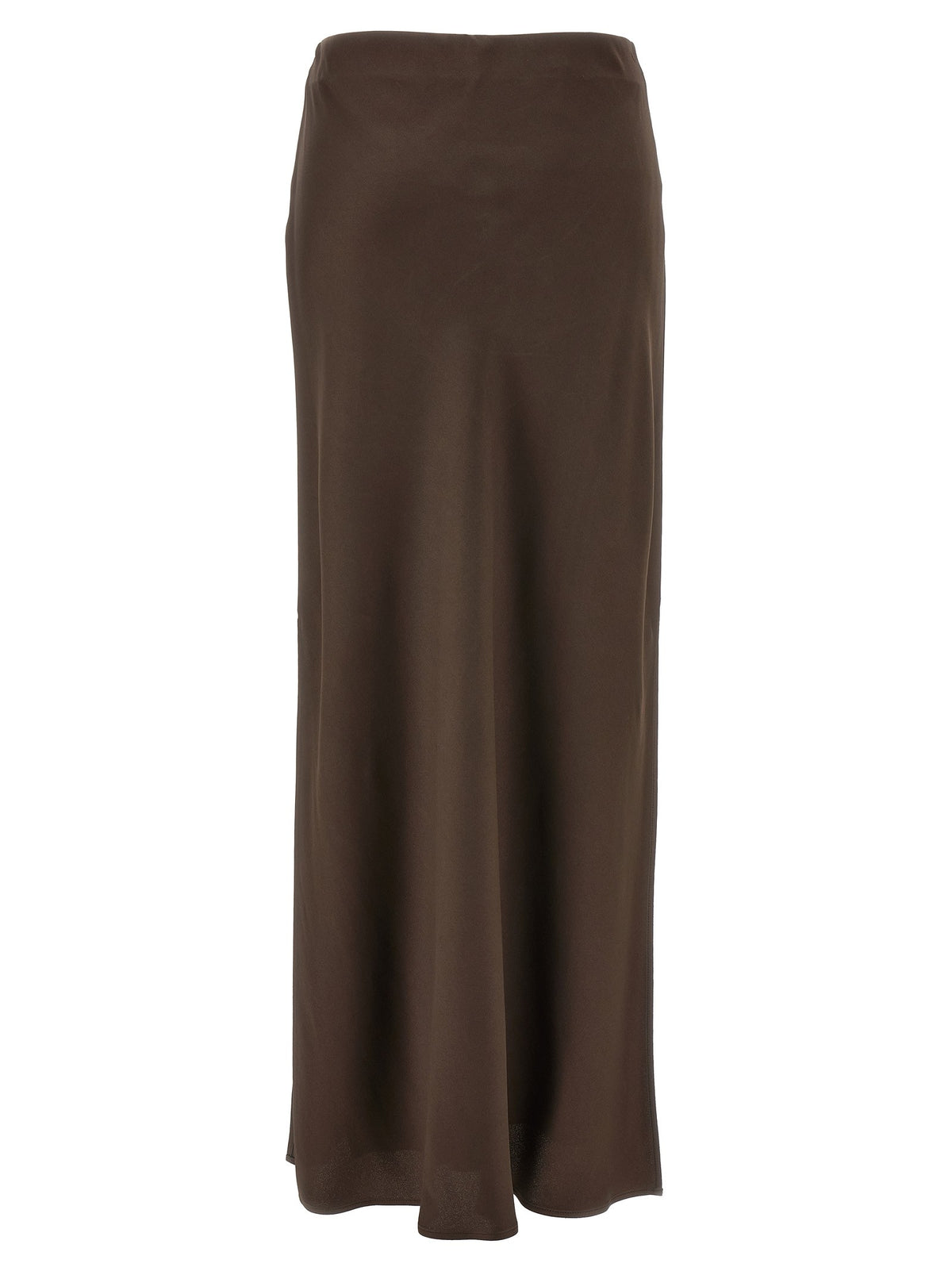 Brunello Cucinelli Slit Skirt Brown, view 2