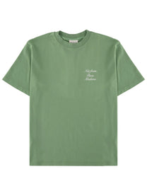Drôle de Monsieur Men's Slogan Calligraphy Shirt Green