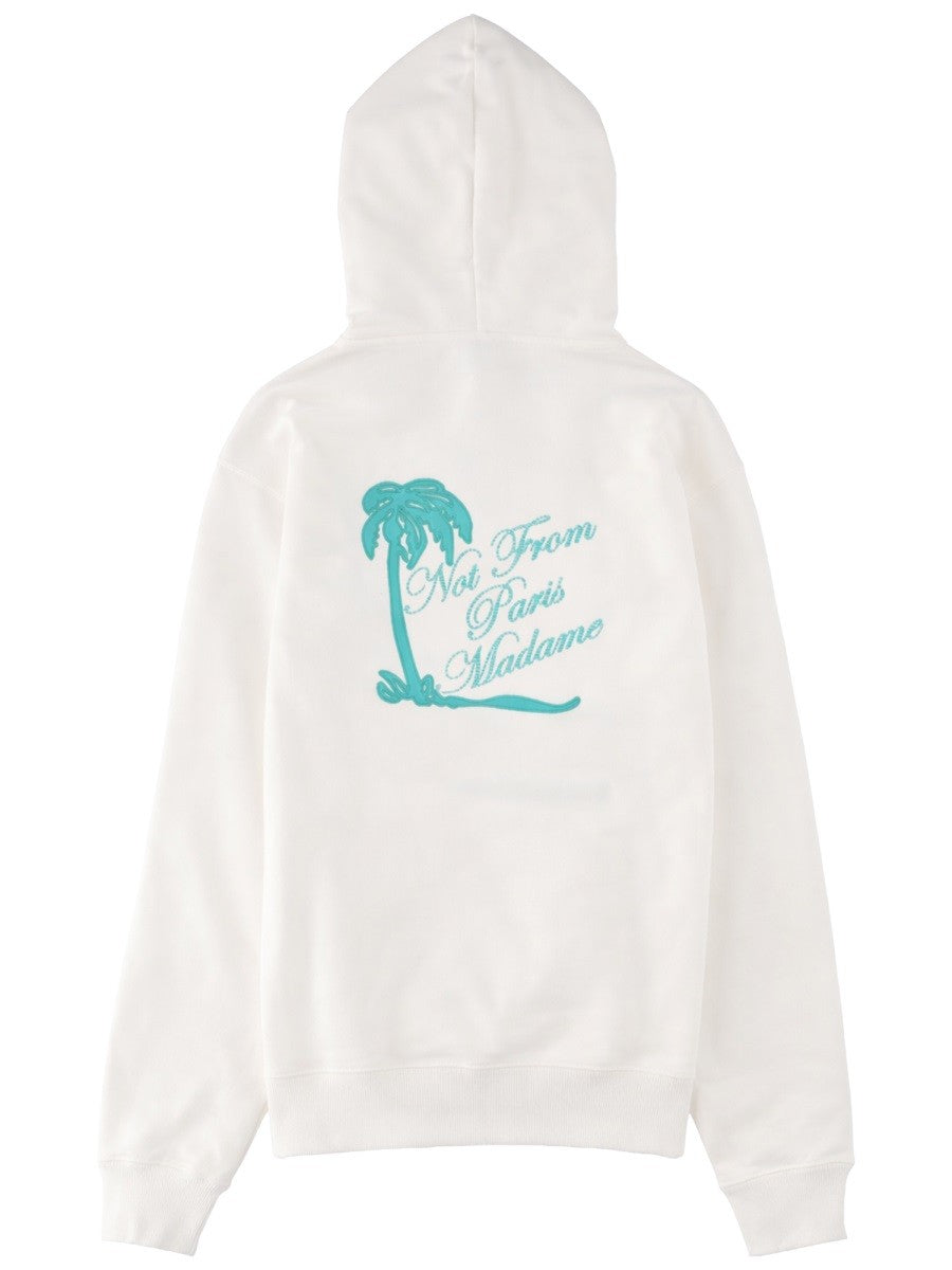 Drôle de Monsieur Men's Slogan Palmiers Sweatshirt White